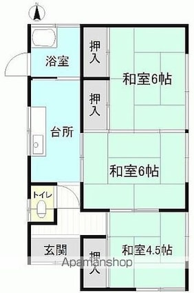 一戸建[3K/47.93m2]の間取図