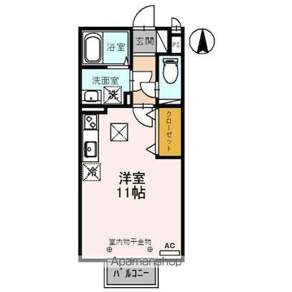 エザンスＴＨ[1R/30.03m2]の間取図