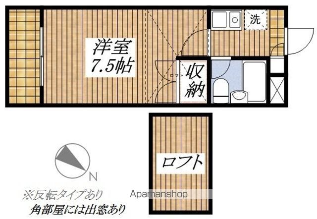 武蔵村山市大南のアパートの間取り