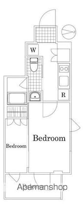 ザ・レジデンス・オブ・トーキョーＨ２０　ネクサス[2K/25.61m2]の間取図