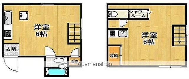 東京都世田谷区野沢１丁目[1DK/22m2]の間取図