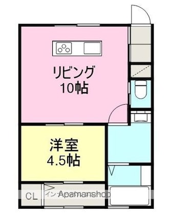 グランクリュ・クラッセ[1LDK/36.43m2]の間取図
