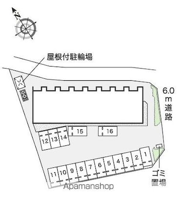 レオネクストはなみずき[1K/34.88m2]の配置図