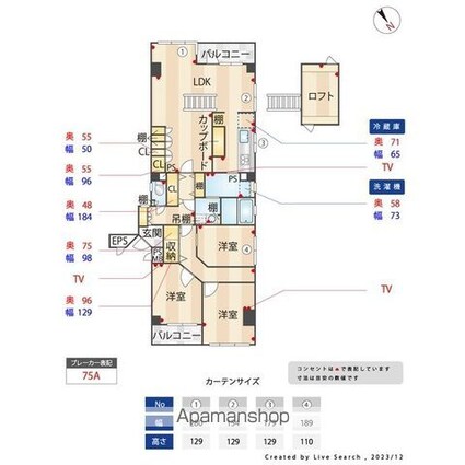 ケッヘル３３３[3LDK/103.37m2]の間取図
