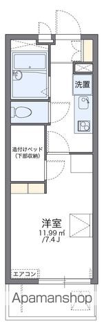 レオパレス21リバーアイランドの間取り写真
