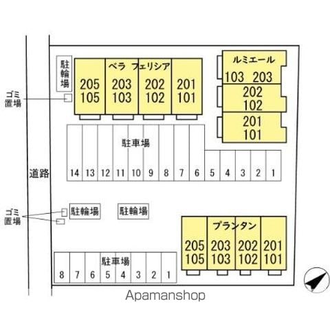 プランタン 201 ｜ 千葉県千葉市稲毛区園生町452-18（賃貸アパート1LDK・2階・39.89㎡） その25