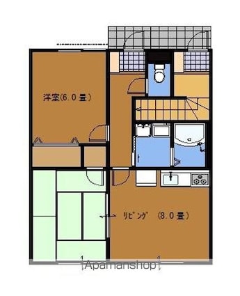 サニーヒルⅡ[2DK/48.13m2]の間取図