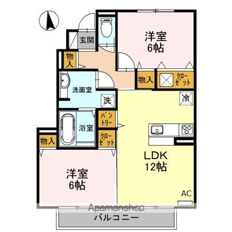 サニーサイド聖蹟Iの間取り写真