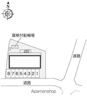 レオパレスＹ・Ｍ・Ｓ[1K/19.77m2]の配置図