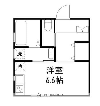 しぇとわⅧ[1R/26m2]の間取図
