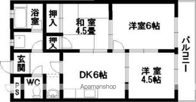 和歌山市松江北のマンションの間取り