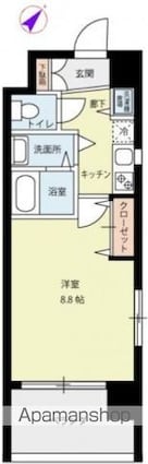 ＡＸＩＳ曙[1K/27.36m2]の間取図