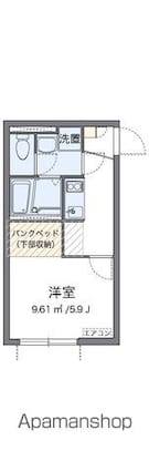 ミランダソラレガーロ上北沢[1K/20.2m2]の間取図