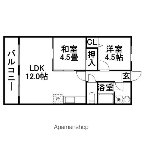 【福岡市東区箱崎ふ頭のマンションの間取り】