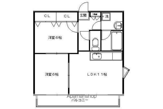 紫竹牛若町マンションの間取り写真