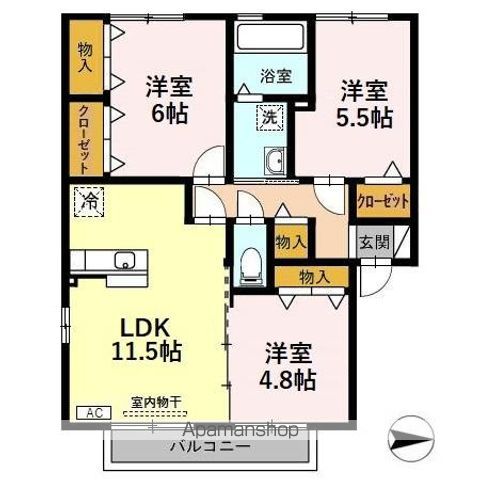 メロディーの間取り写真