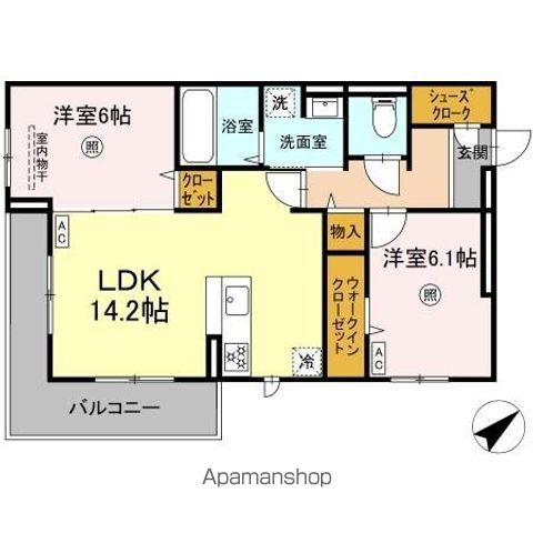DーROOMプラーナの間取り写真