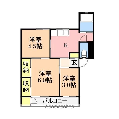 城山パレスの間取り写真