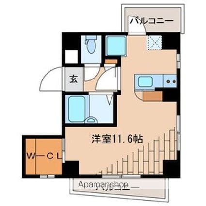 東京都荒川区南千住７丁目[1R/28.39m2]の間取図