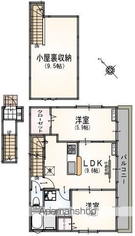 【サンライズ狛江の間取り】