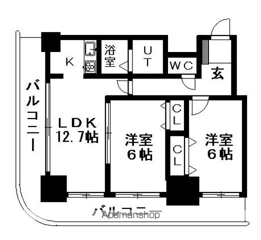 ティアラタワー中島倶楽部の間取り写真