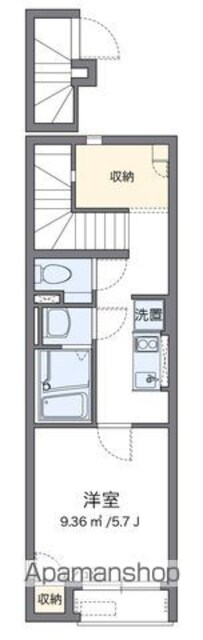 レオネクストＫＳＭ　Ｐｌｕｓ[1K/26.47m2]の間取図