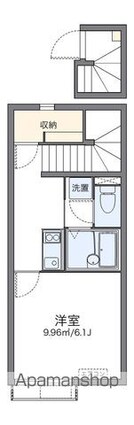レオネクスト成城壱番館[1K/24.84m2]の間取図