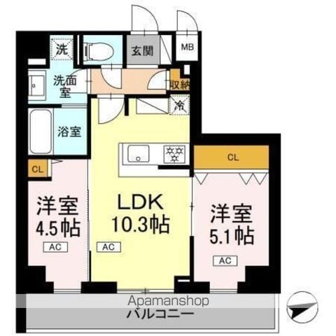 ロイジェント南池袋の間取り写真