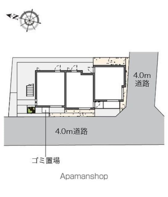 クレイノシンコーポ南烏山[1K/20.08m2]の配置図