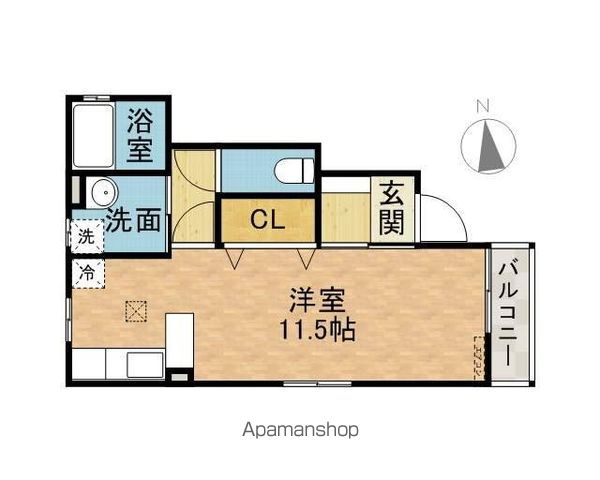 アジャート清流C棟の間取り写真