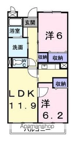 ヴェルグ広貴の間取り写真