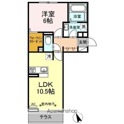 エターナル武田[1LDK/42.93m2]の間取図