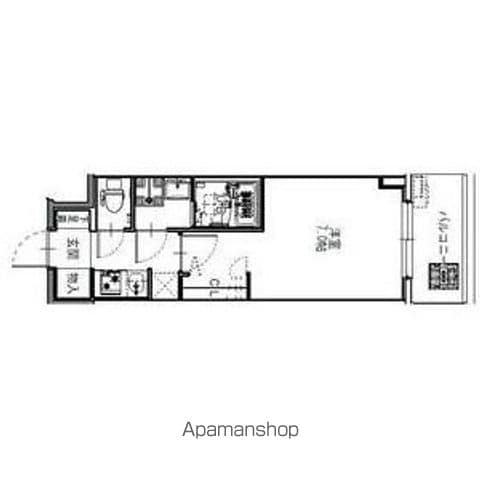 S−RESIDENCE難波大国町DEUXの間取り写真