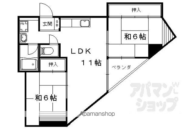 第二ロイヤルハイツ和田の間取り写真