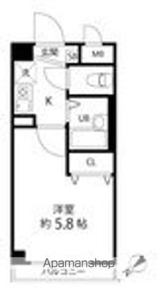Ｔ’ｓ　ｇａｒｄｅｎ中野[1K/18.58m2]の間取図