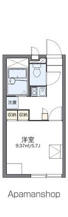 レオパレスそら[1K/20.28m2]の間取図
