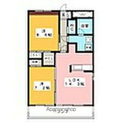 リバーズマンション築捨IIの間取り写真