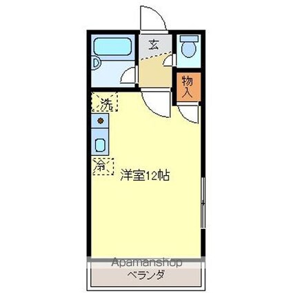 広島県呉市広文化町[1R/26.25m2]の間取図