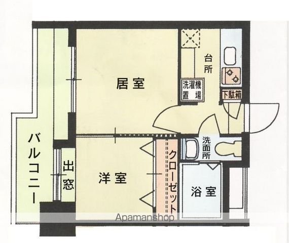 エステートモア薬院シャンブルの間取り写真