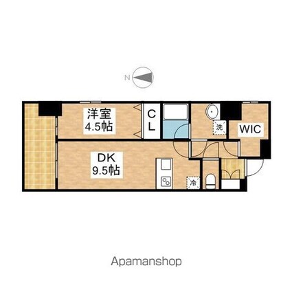 プレサンス錦ラウム[1LDK/39.92m2]の間取図