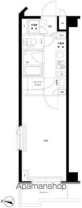 ルーブル中野本町[1K/25.51m2]の間取図