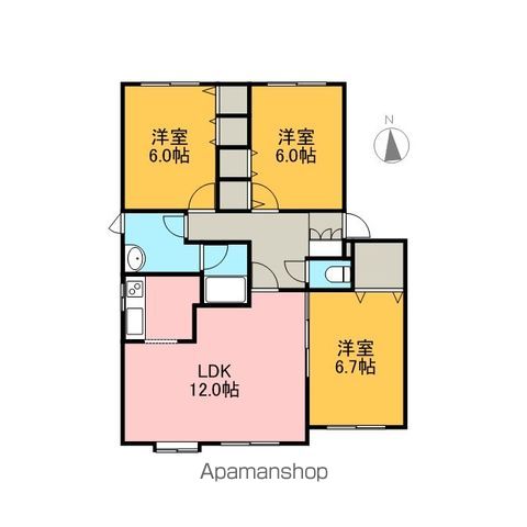タカダハイツの間取り写真