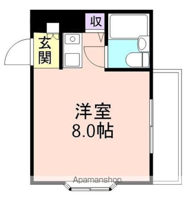 和歌山県和歌山市六十谷[1R/16.9m2]の間取図