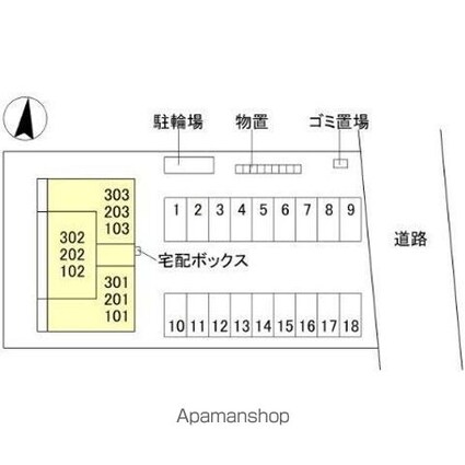 ルノンＩＩ[2LDK/53.77m2]の配置図