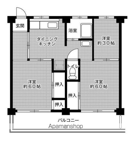 ビレッジハウス北山1号棟の間取り写真