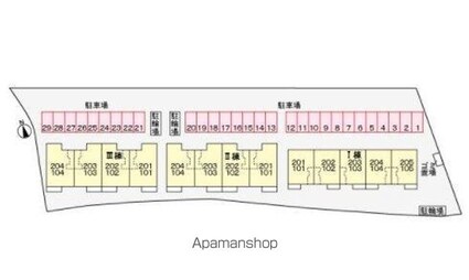トルヴェ　ラ　フェーヴⅠ[1LDK/36.19m2]の配置図