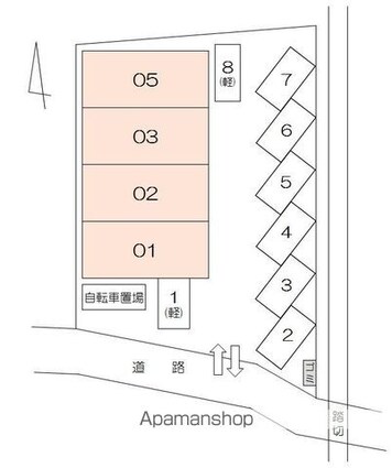エイチツー[1LDK/34.68m2]の配置図
