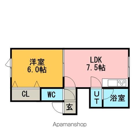 シャトージェミニ北広島の間取り写真