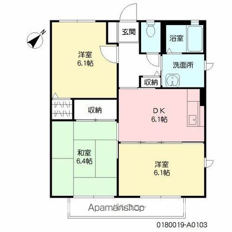 指宿枕崎線 坂之上駅 徒歩17分 2階建 築21年の間取り写真