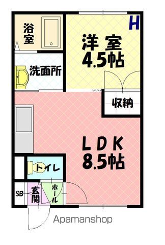 フレンドハイツの間取り写真